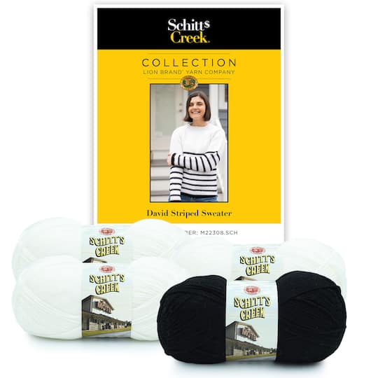 Lion Brand Yarn Schitt's Creek Bundle David Sweater